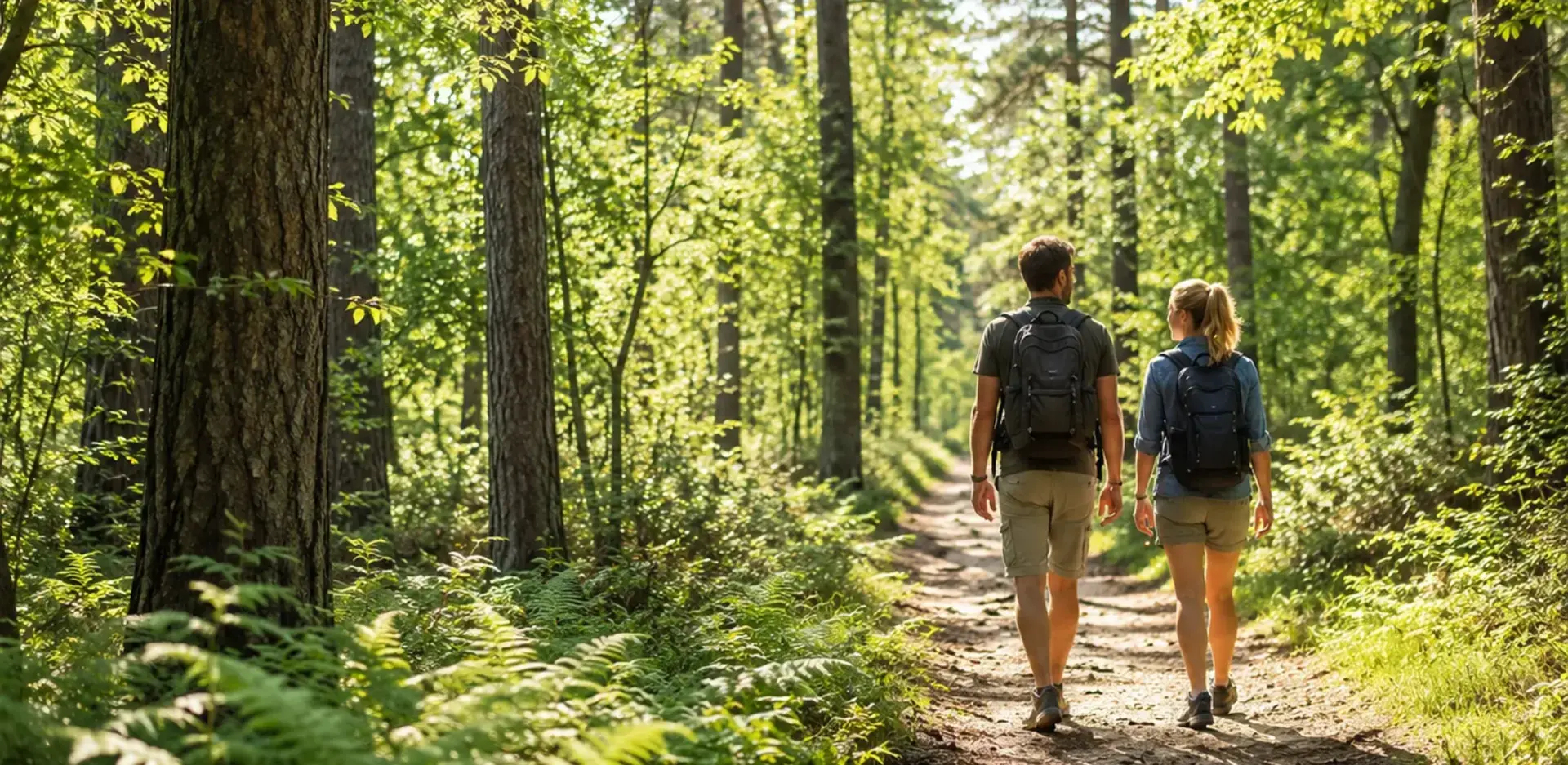 Wandelaars op de Veluwe